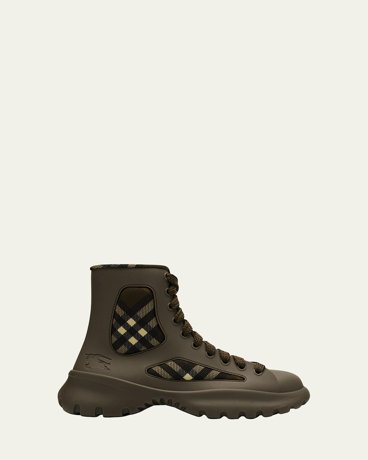 Mens Rubber Boulder Lace-Up Boots Product Image
