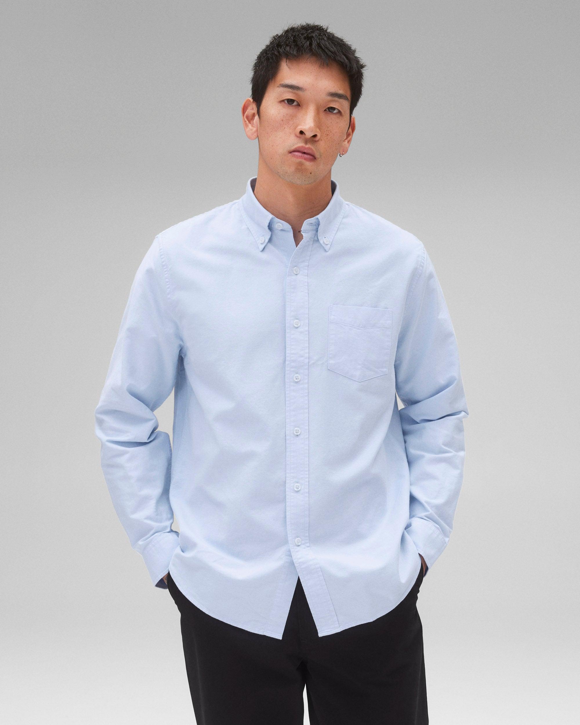 Cotton Oxford Windsor Standard Shirt Male Product Image