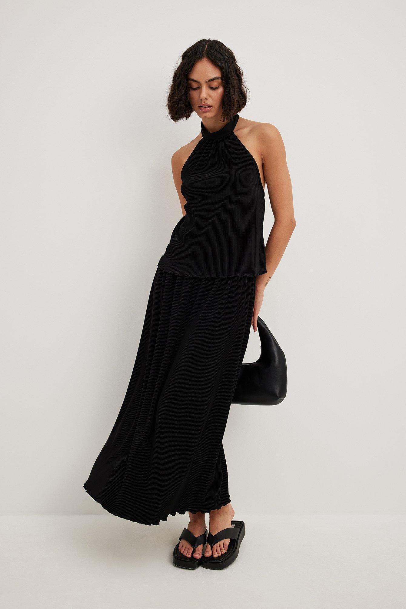 Pleated Midi Skirt Product Image