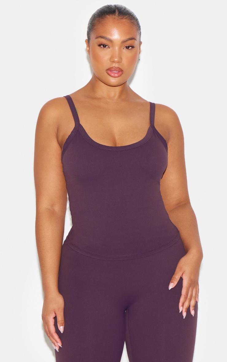Dark Plum Ultimate Sculpt Strappy Gym Vest Product Image