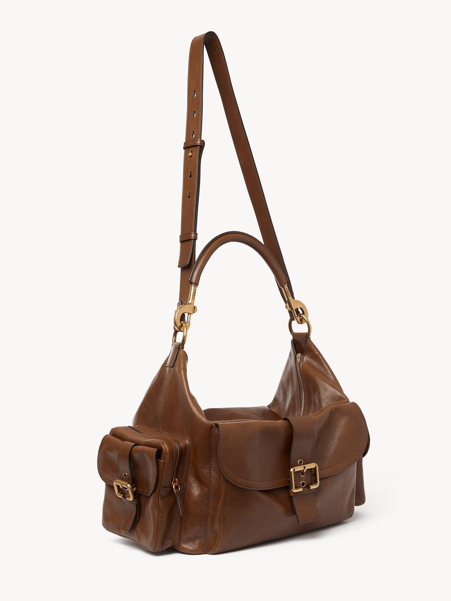 Large Camera bag in shiny leather Product Image