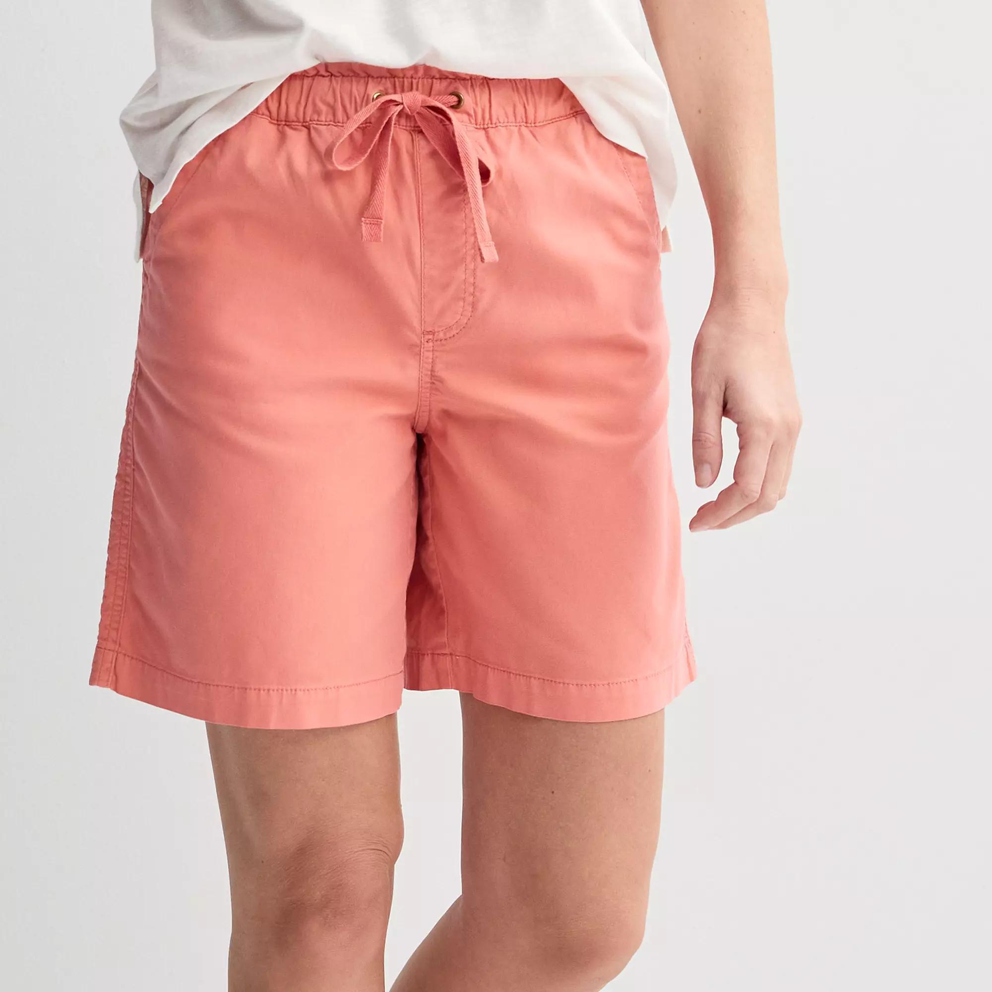 Womens Sonoma Goods For Life Paperbag Waist Bermuda Shorts Product Image