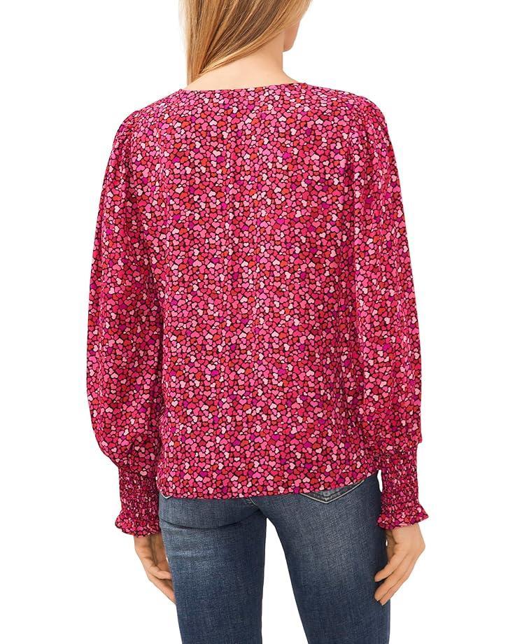 Long Sleeve Smocked Cuff Blouse Product Image