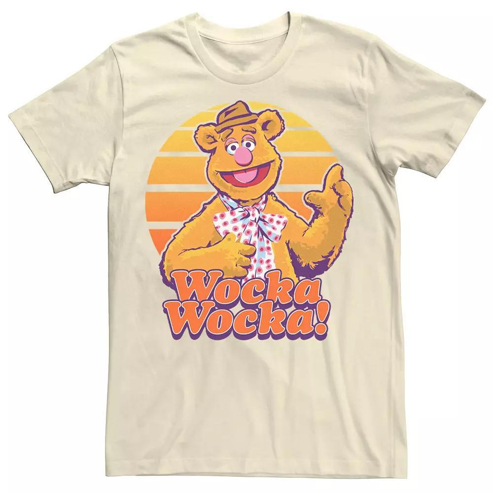 Disney's The Muppets Fozzie Bear Wocka Wocka Portrait Men's Tee, Size: Small, Natural Product Image