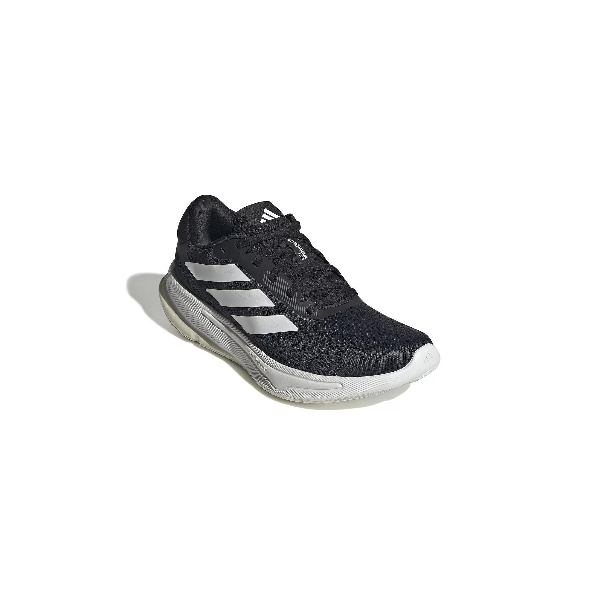 adidas Supernova Ease Men's Running Shoes, Size: 7.5, Black White Grey Product Image