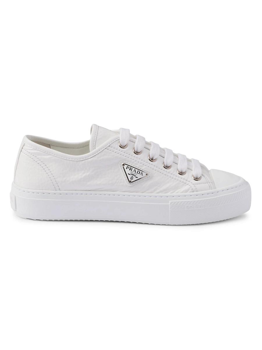 Prada Womens Naplak Patent Leather Sneakers Product Image