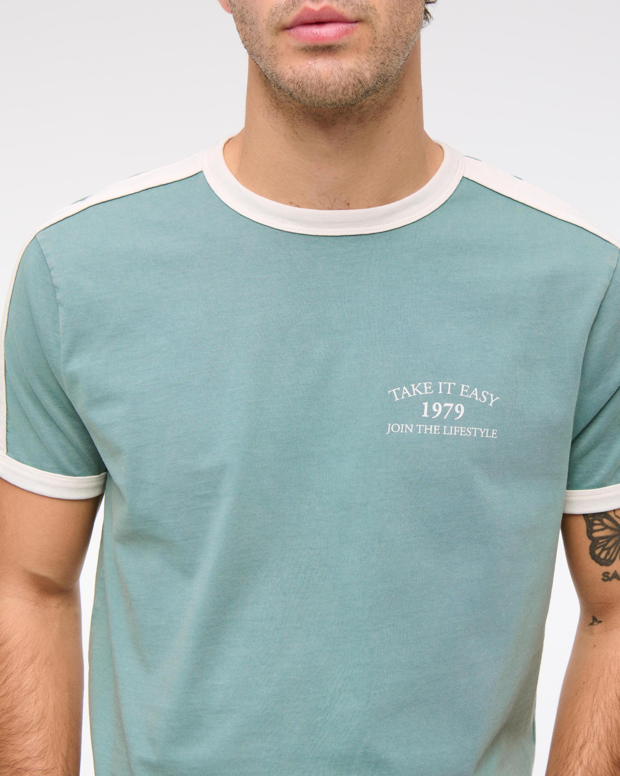 Sporty Shrunken Graphic Tee Product Image