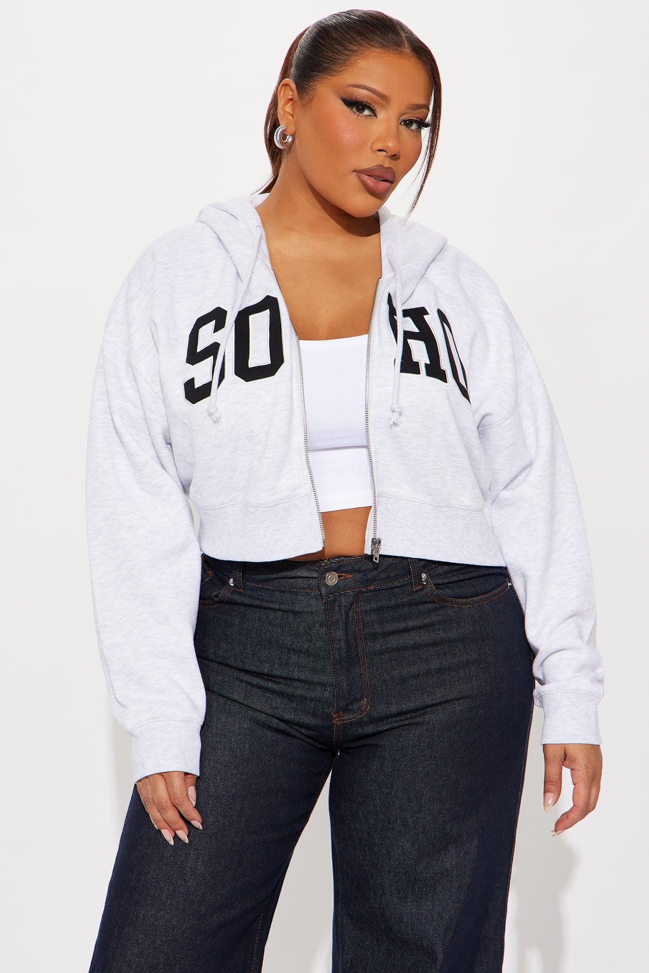 Soho Zip Up Hoodie - Grey Product Image