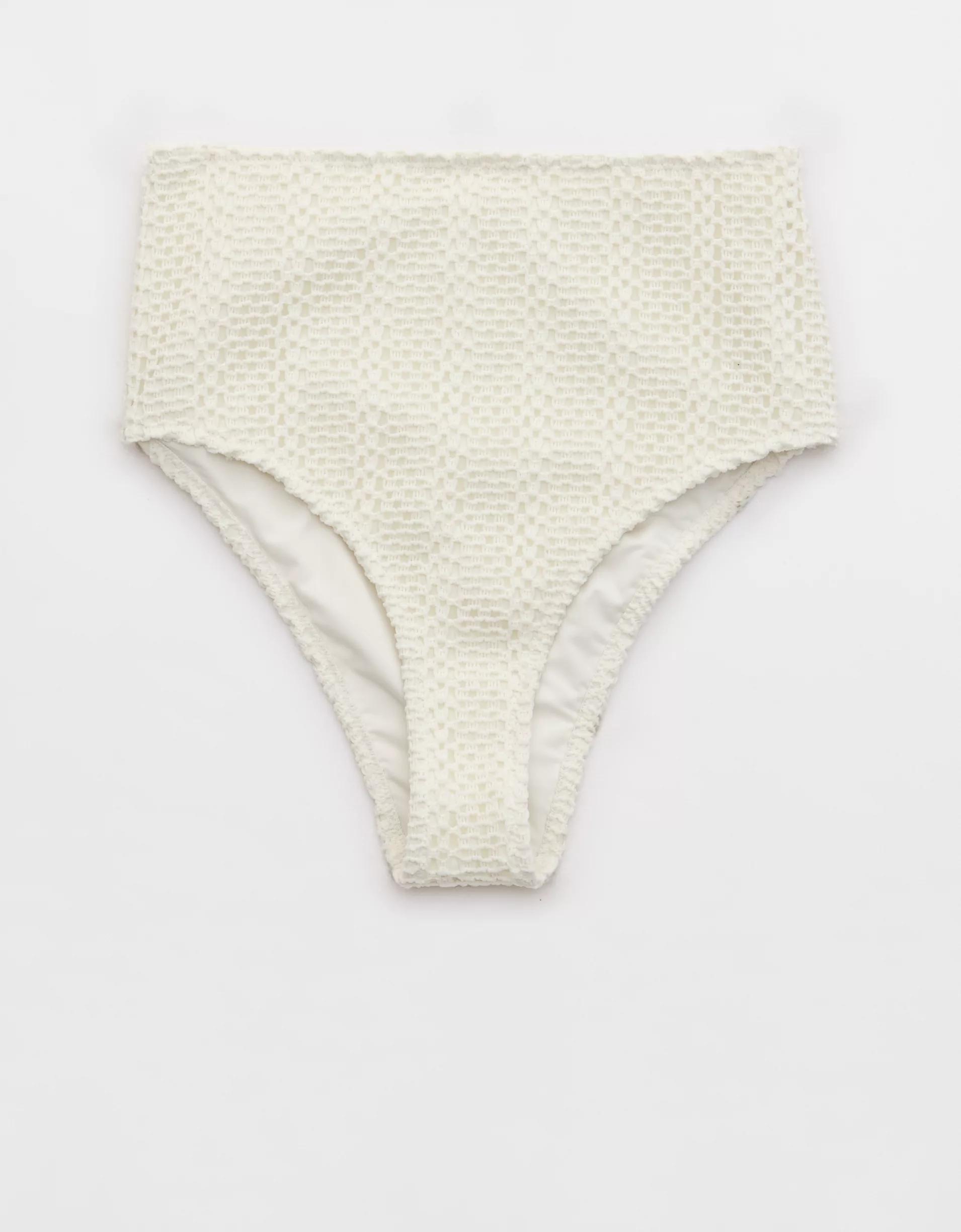 Aerie The Cheeks Cloudweave Crochet Bikini Bottom Product Image
