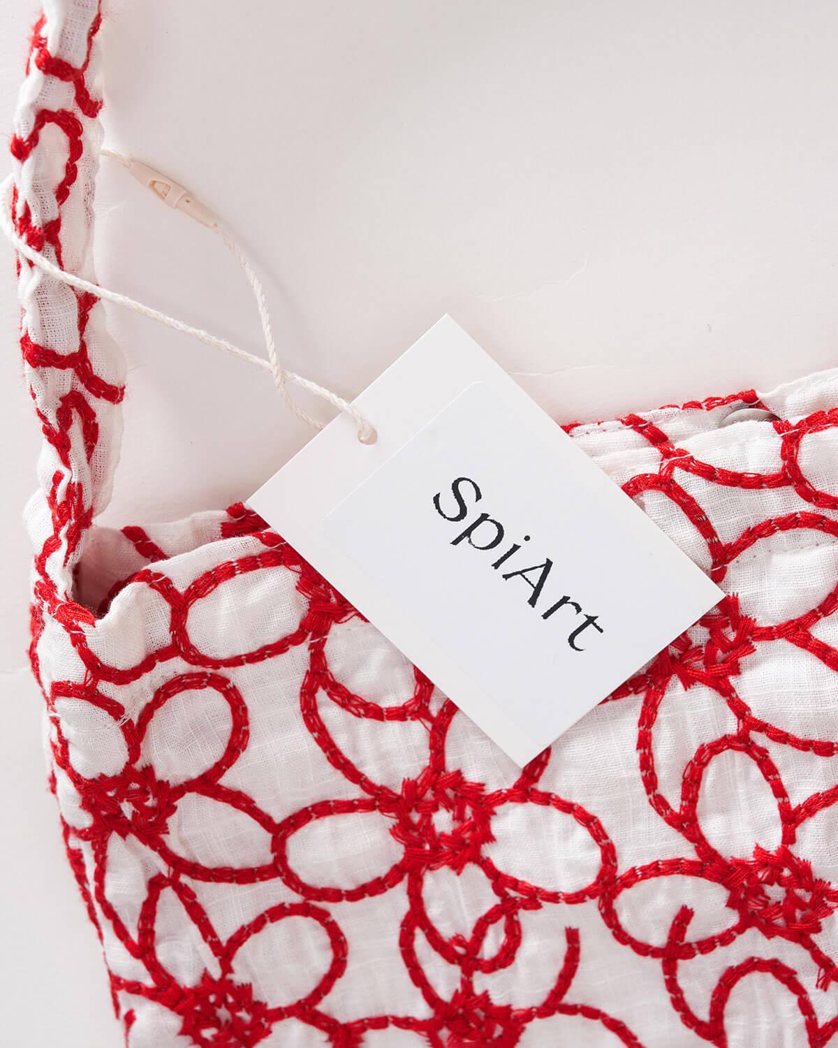 SpiArt The Floral Embroidery Cotton Shoulder Bag Product Image