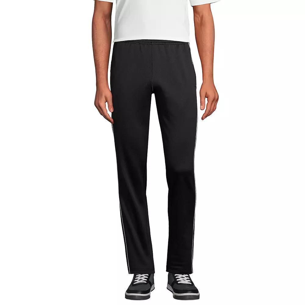 Men's Lands' End Active Track Pants, Size: XL, Black Product Image
