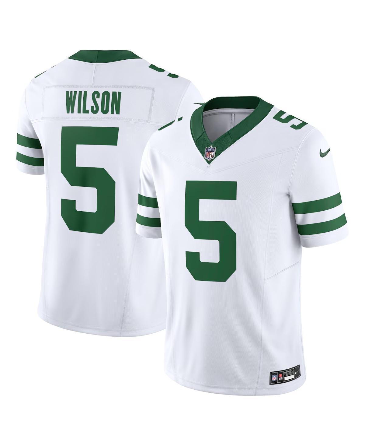 Men's Nike Garrett Wilson Legacy White New York Jets Vapor F.U.S.E. Limited Jersey, Size: XL Product Image