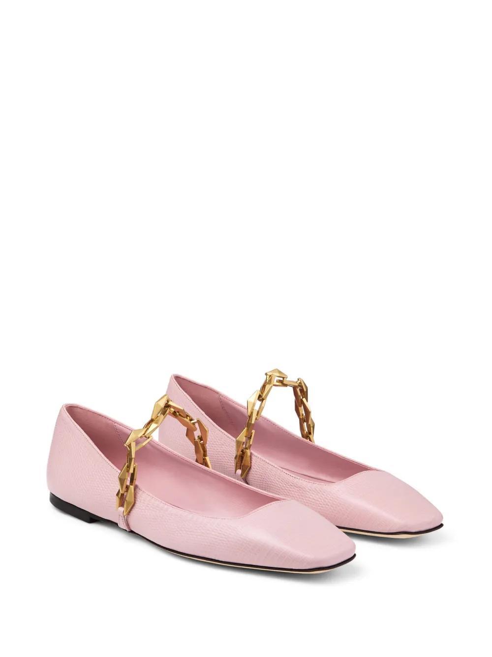 Diamond Tilda leather ballerina shoes Product Image