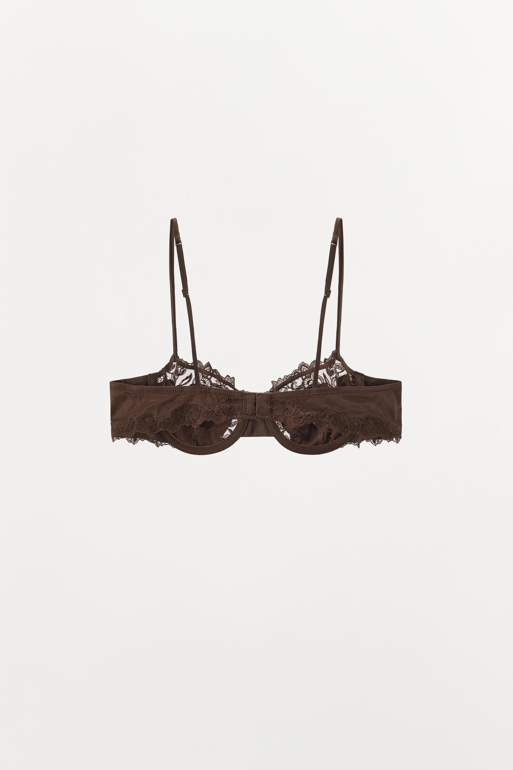 SATIN EFFECT LACE PANTIES Product Image