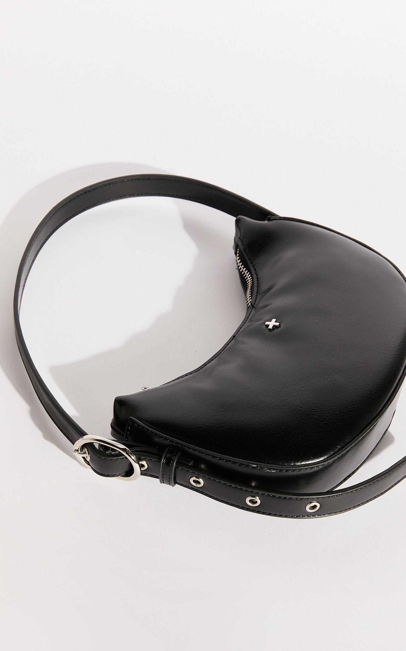 Goldie Shoulder Bag in Black PU Product Image