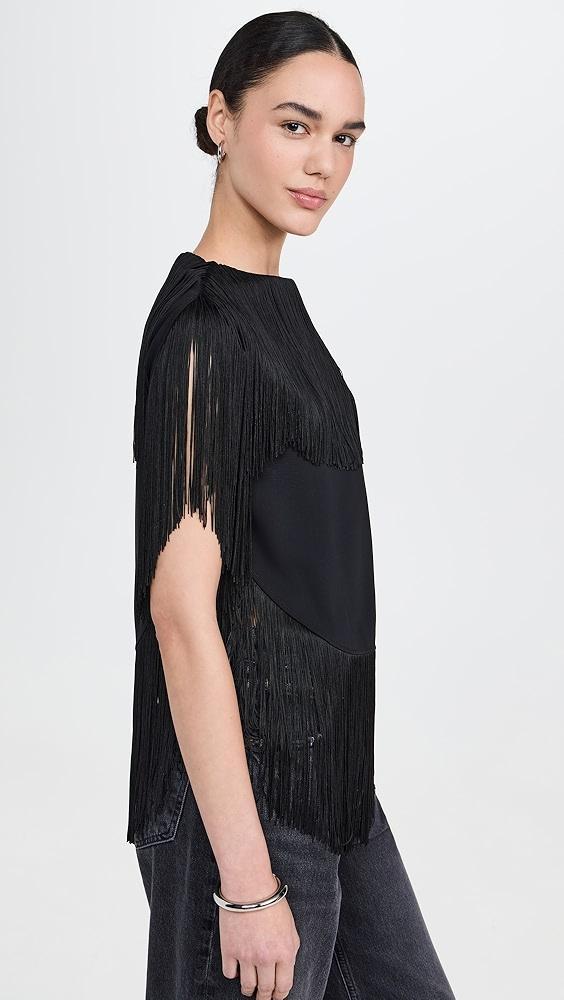 MM6 Maison Margiela Fringe Top | Shopbop Product Image