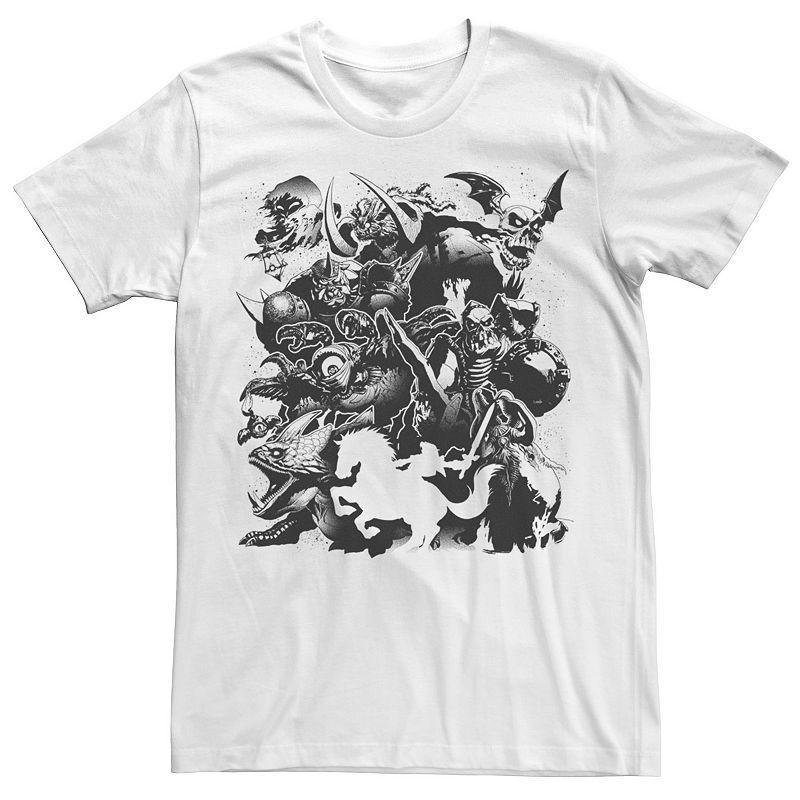 Mens Zelda Link Silhouette Bad Guys Graphic Tee Athletic Grey Product Image