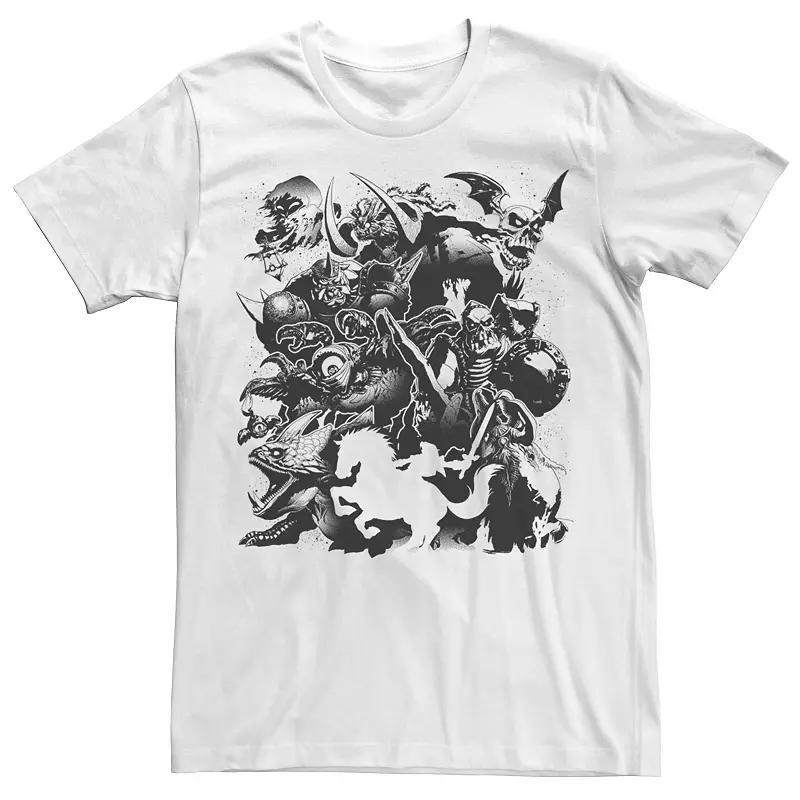 Mens Zelda Link Silhouette Bad Guys Graphic Tee Athletic Grey Product Image