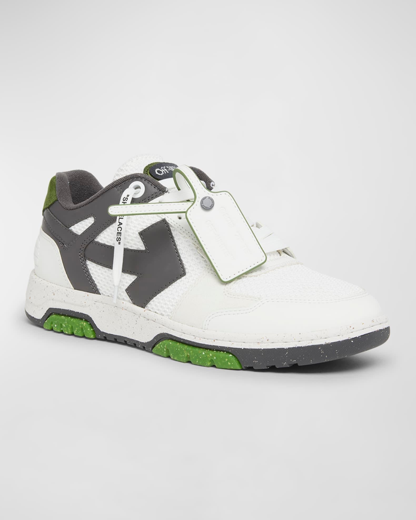Men's Slim Out Of Office Mesh and Leather Low-Top Sneakers Product Image