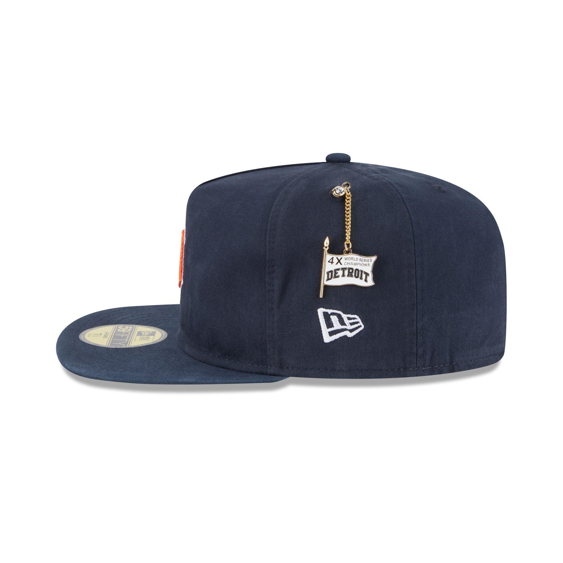 Detroit Tigers Championship Side Flag 59FIFTY A-Frame Fitted Hat Male Product Image