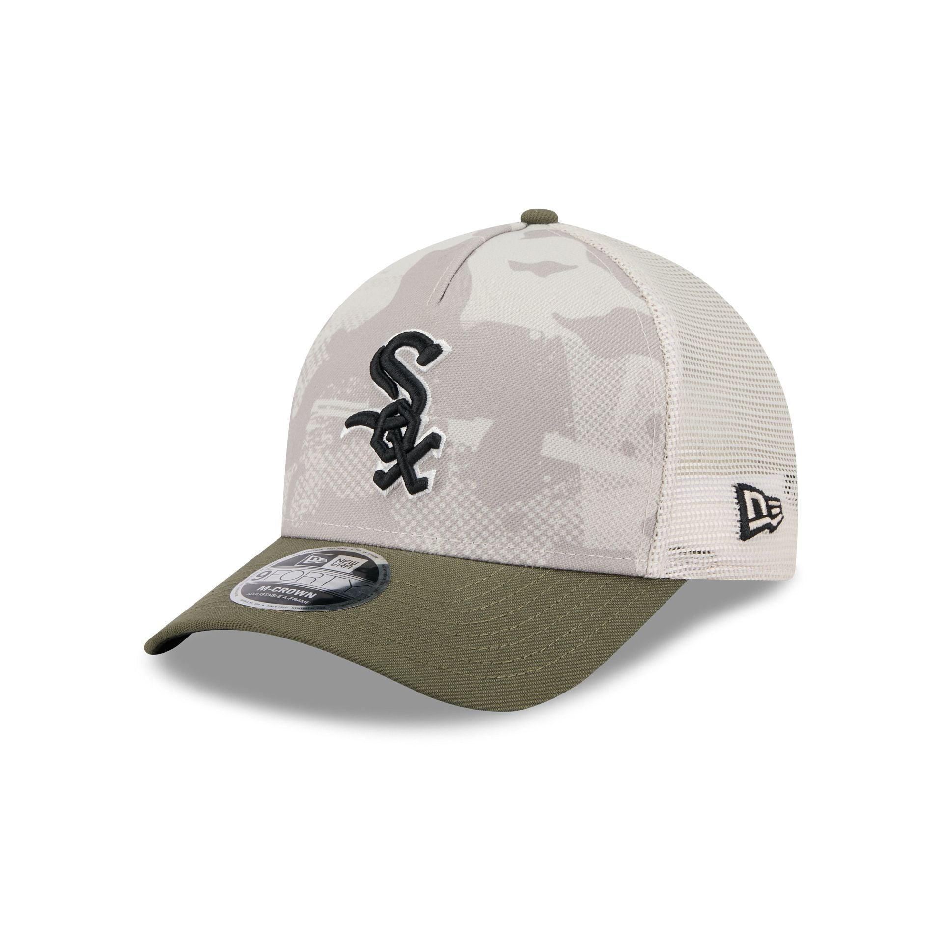 Chicago White Sox Armed Forces Day 2025 9FORTY M-Crown A-Frame Trucker Hat Male Product Image