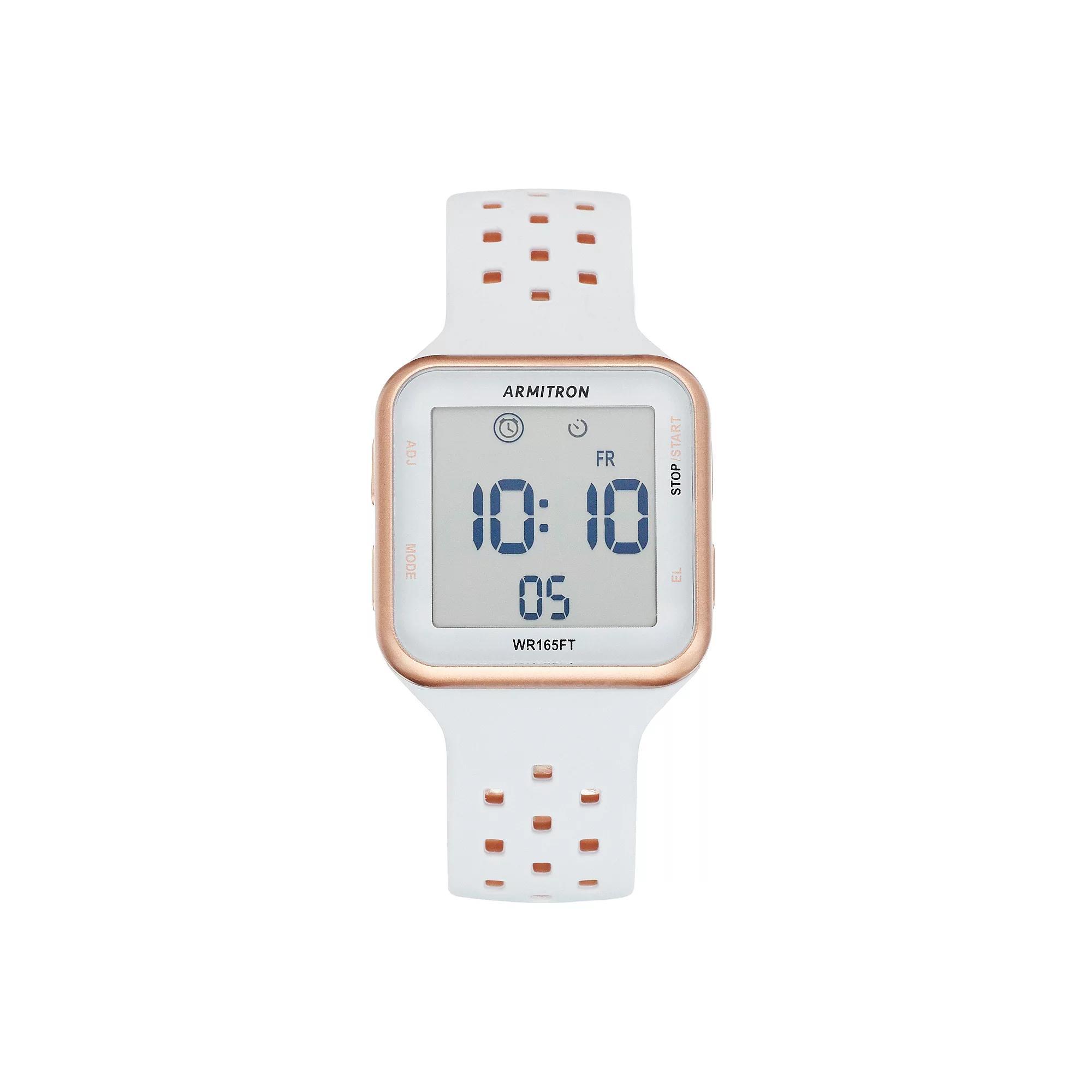 Armitron Pro Sport Digital Chronograph Watch - 40/8417PBL, Women's, Size: Medium, White Product Image
