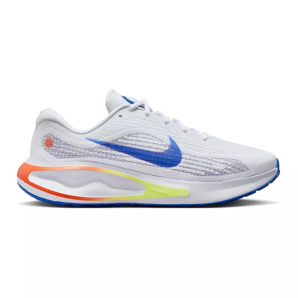 Nike Journey Run Men's Road Running Shoes, Size: 15, White Black Jade Product Image