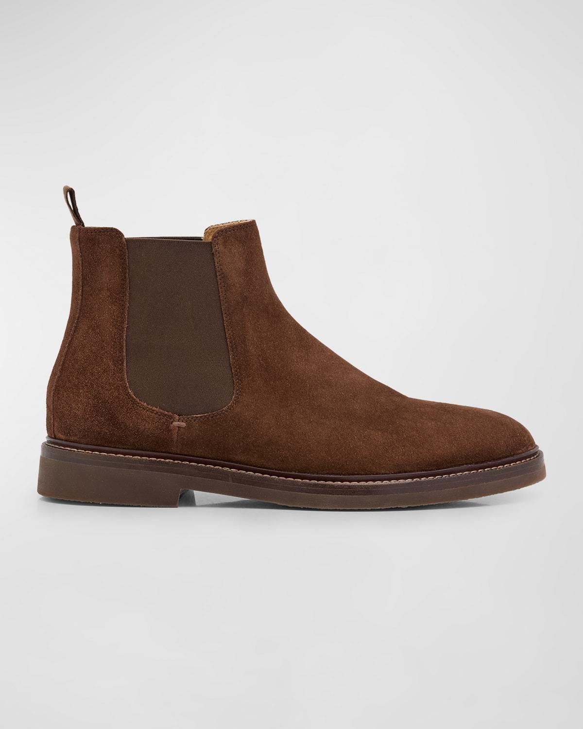 Mens Suede Chelsea Ankle Boots Product Image