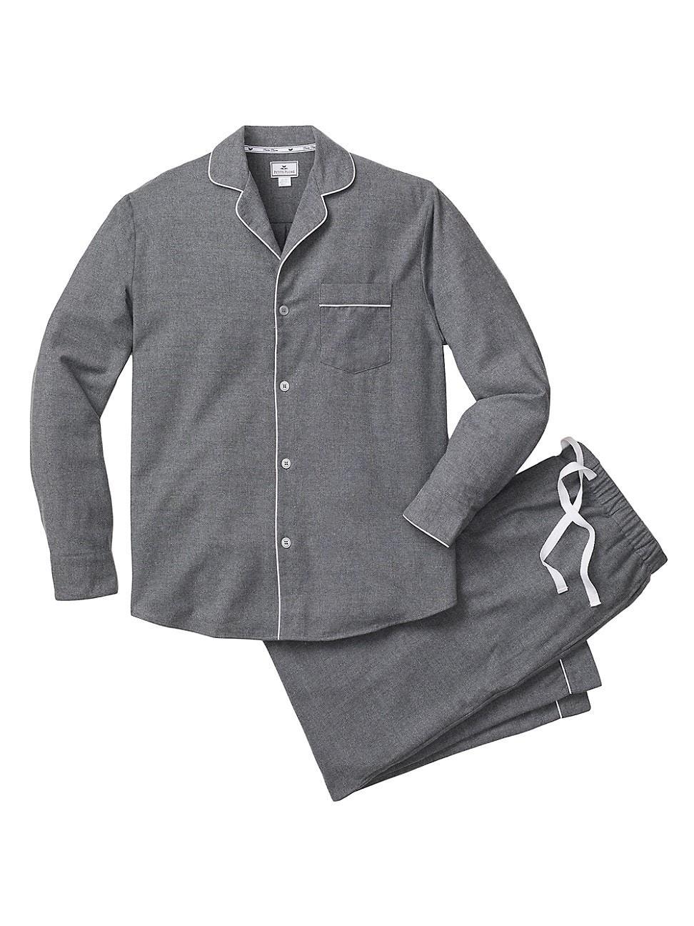 Mens Classic Flannel Pajama Set Product Image