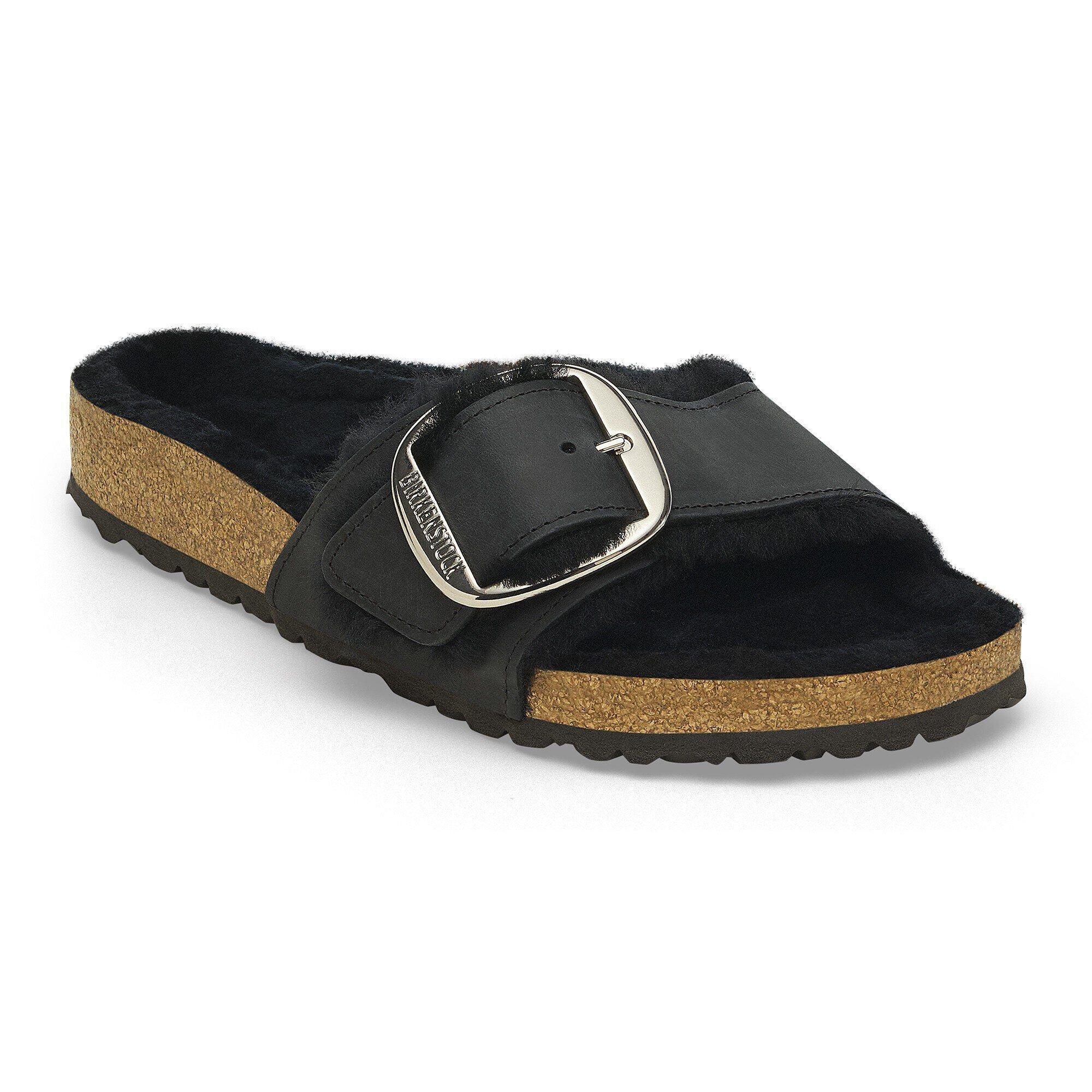 Madrid Big Buckle Shearling Natural Leather Oiled Product Image