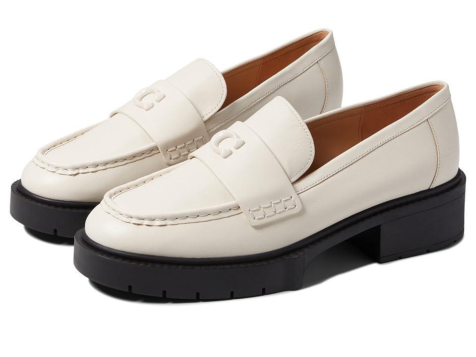 COACH Leah Leather Chunky Platform Loafers Product Image