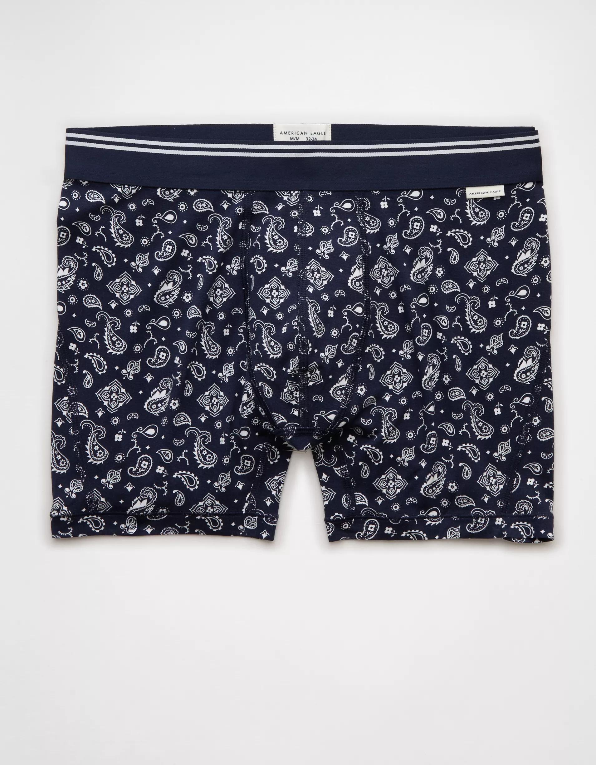 AEO Men's Palm Trees 4.5" Ultra Soft Boxer Brief Product Image