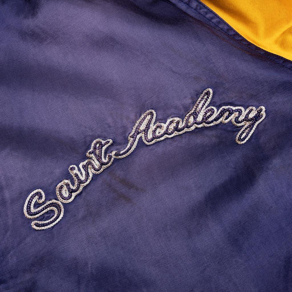 Saint Michael Stadium Jacket - Navy/Yellow Male Product Image