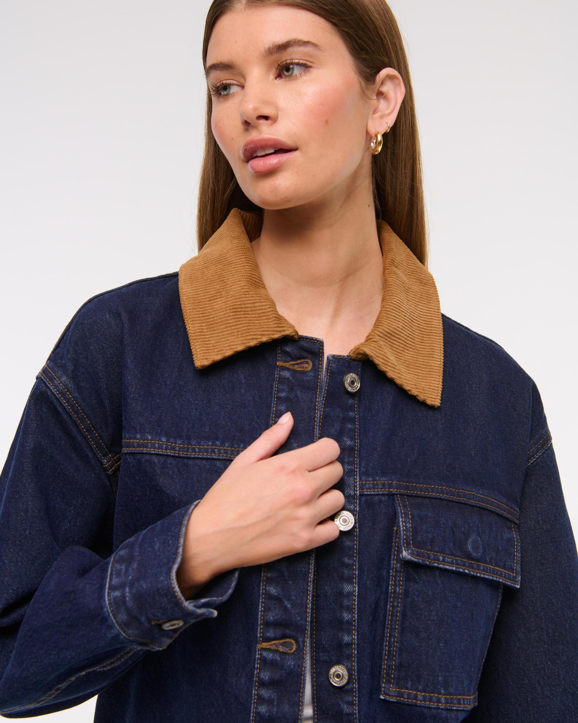 Denim Utility Shirt Jacket Product Image