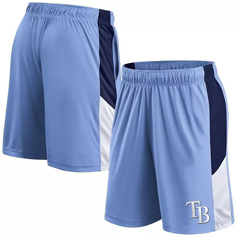 Men's Fanatics Light Blue Tampa Bay Rays Primary Logo Shorts, Size: 2XL Product Image