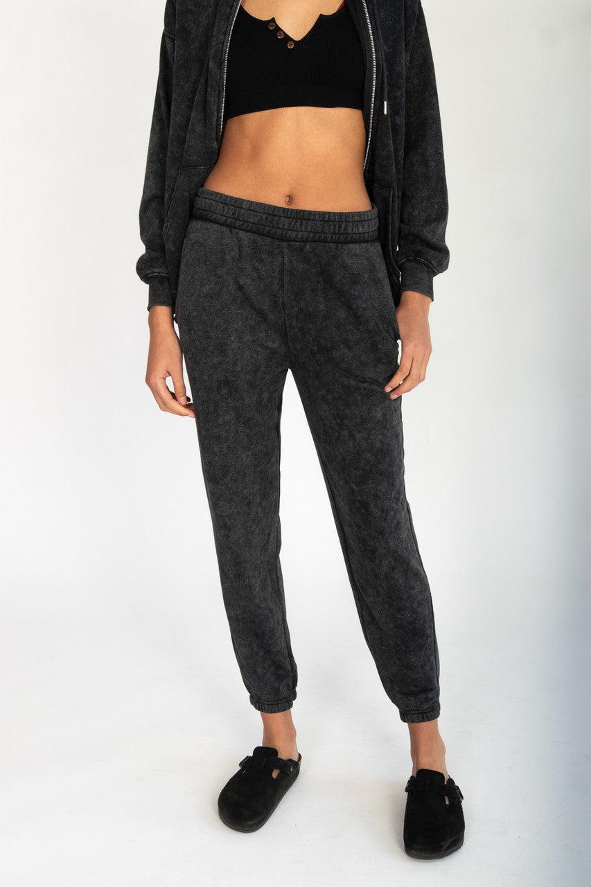 Stone Washed Boyfriend Joggers Product Image