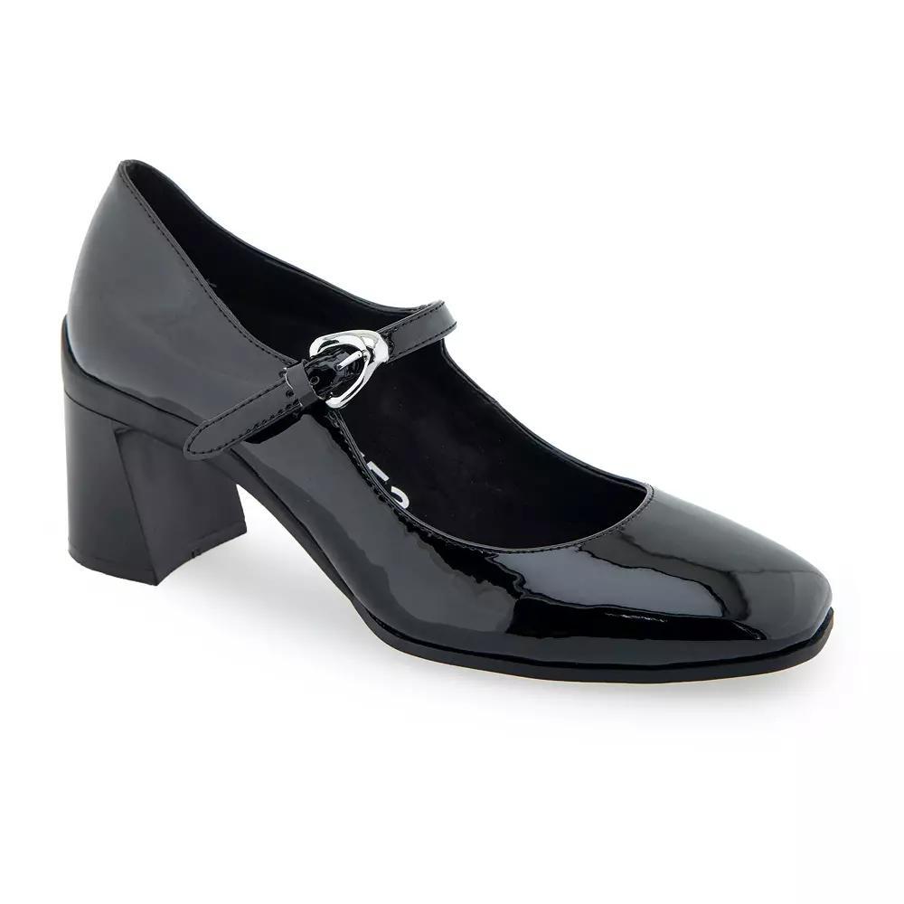 Aerosoles Cali Women's Mary Jane Heels, Size: 9, Black Patent Faux Leat Product Image