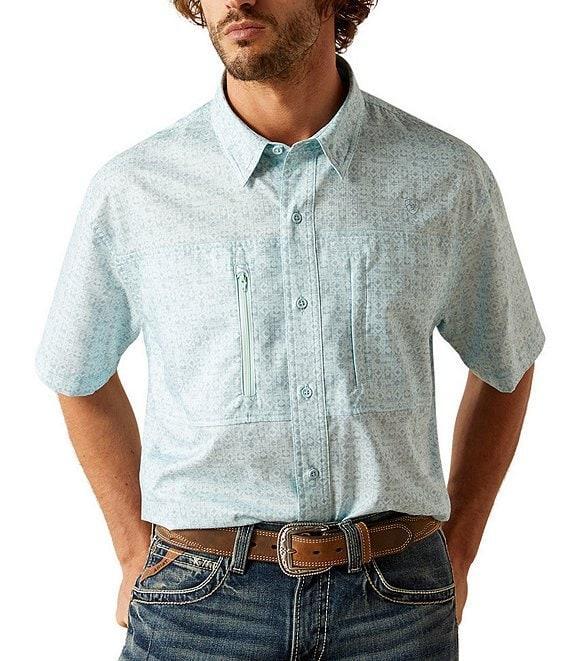 Ariat VentTEK Classic Fit Printed Short Sleeve Woven Shirt Product Image