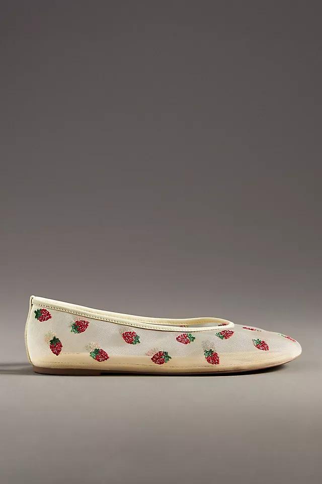Maeve Embroidered Mesh Flats Product Image