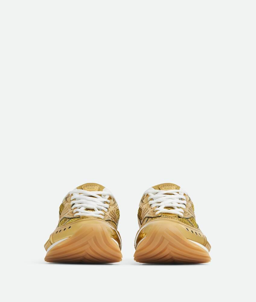 Women's Orbit Sneaker in Gold/white Product Image