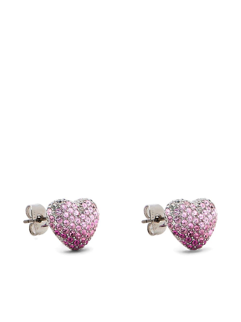 The Pavé Balloon Heart earrings Product Image