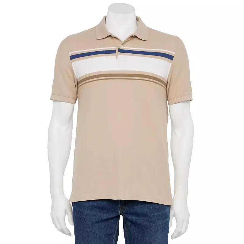 Men's Sonoma Goods For Life® Short Sleeve Pique Polo, Size: XS, Patrick Grey Blue Product Image