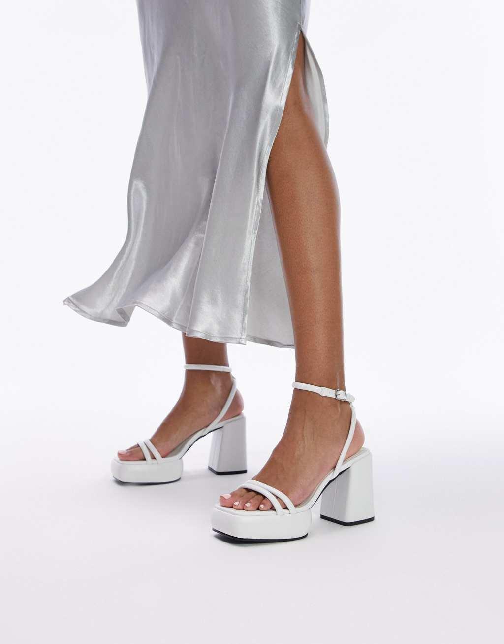Topshop Wide fit Sami high heeled mule Product Image