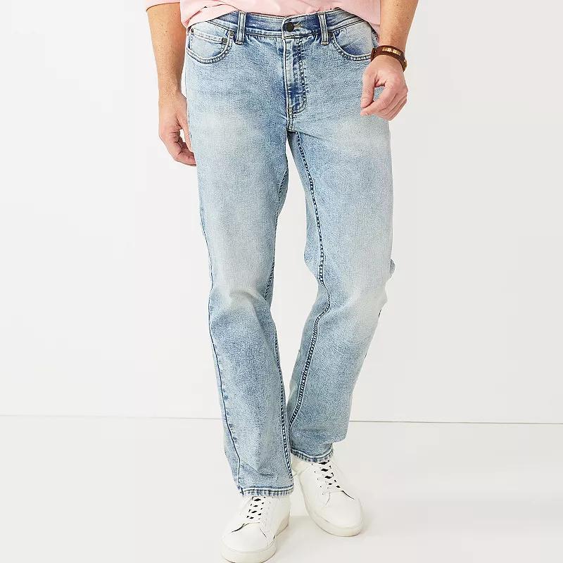 Men's Sonoma Goods For Life® Straight-Fit Flexwear Jean, Size: 36X34, Vintage Light Product Image