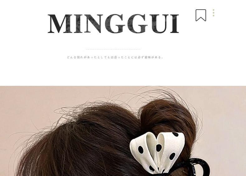 Dotted Bowknot Hair Claw Product Image