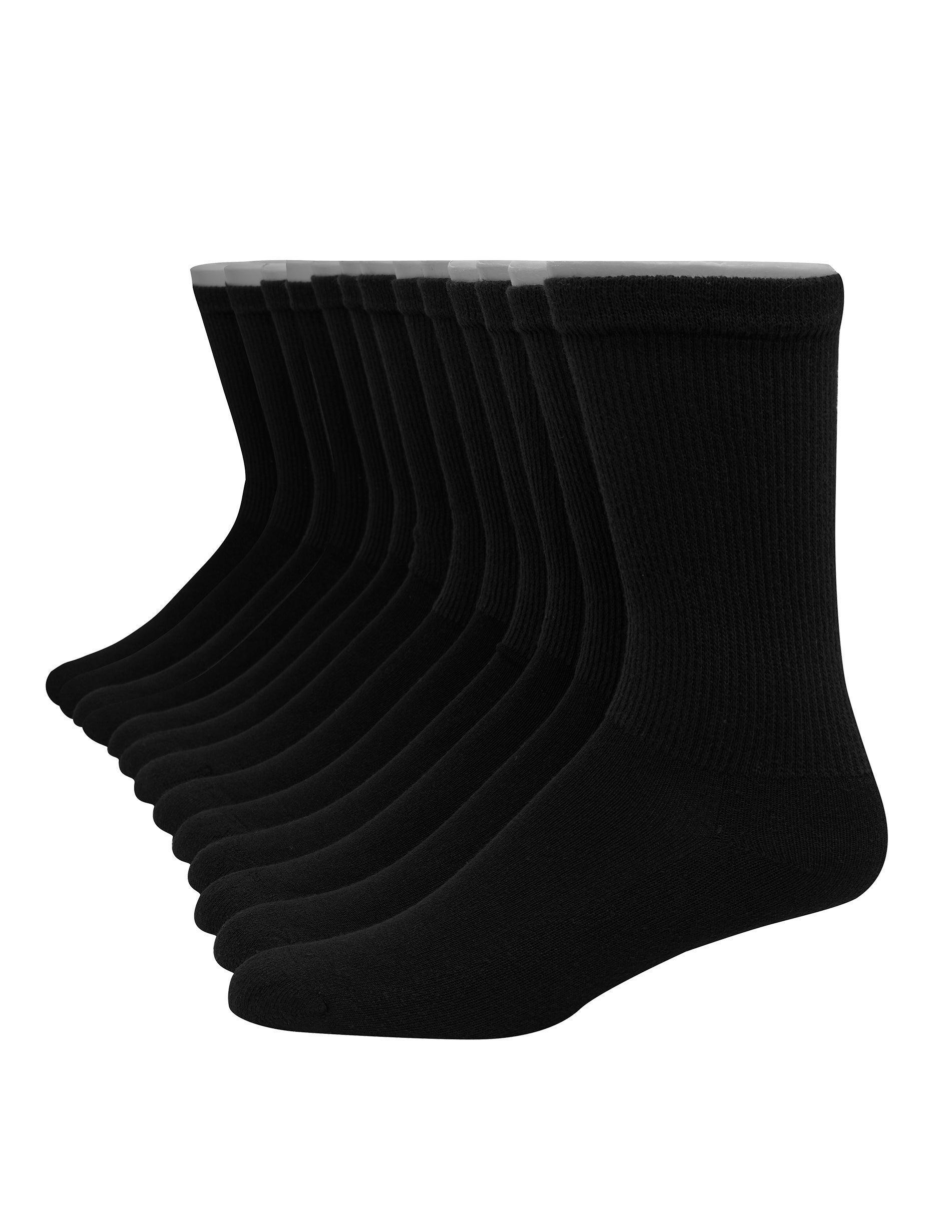 Hanes Ultimate Men's 12-Pack Soft & Durable Crew Socks, Size: 12-14, White Product Image
