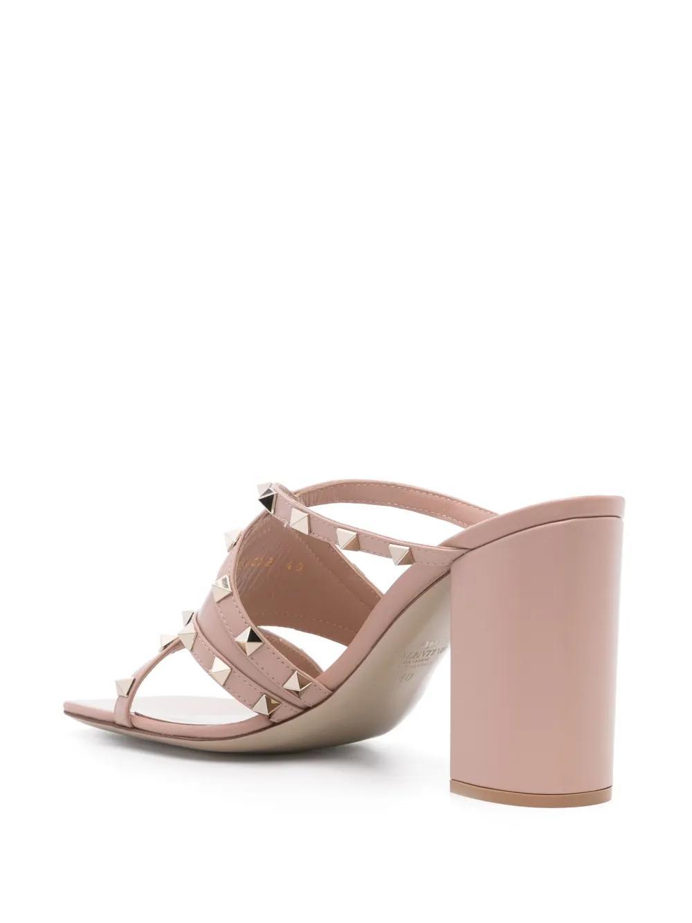 90mm Rockstud strappy leather sandals Product Image