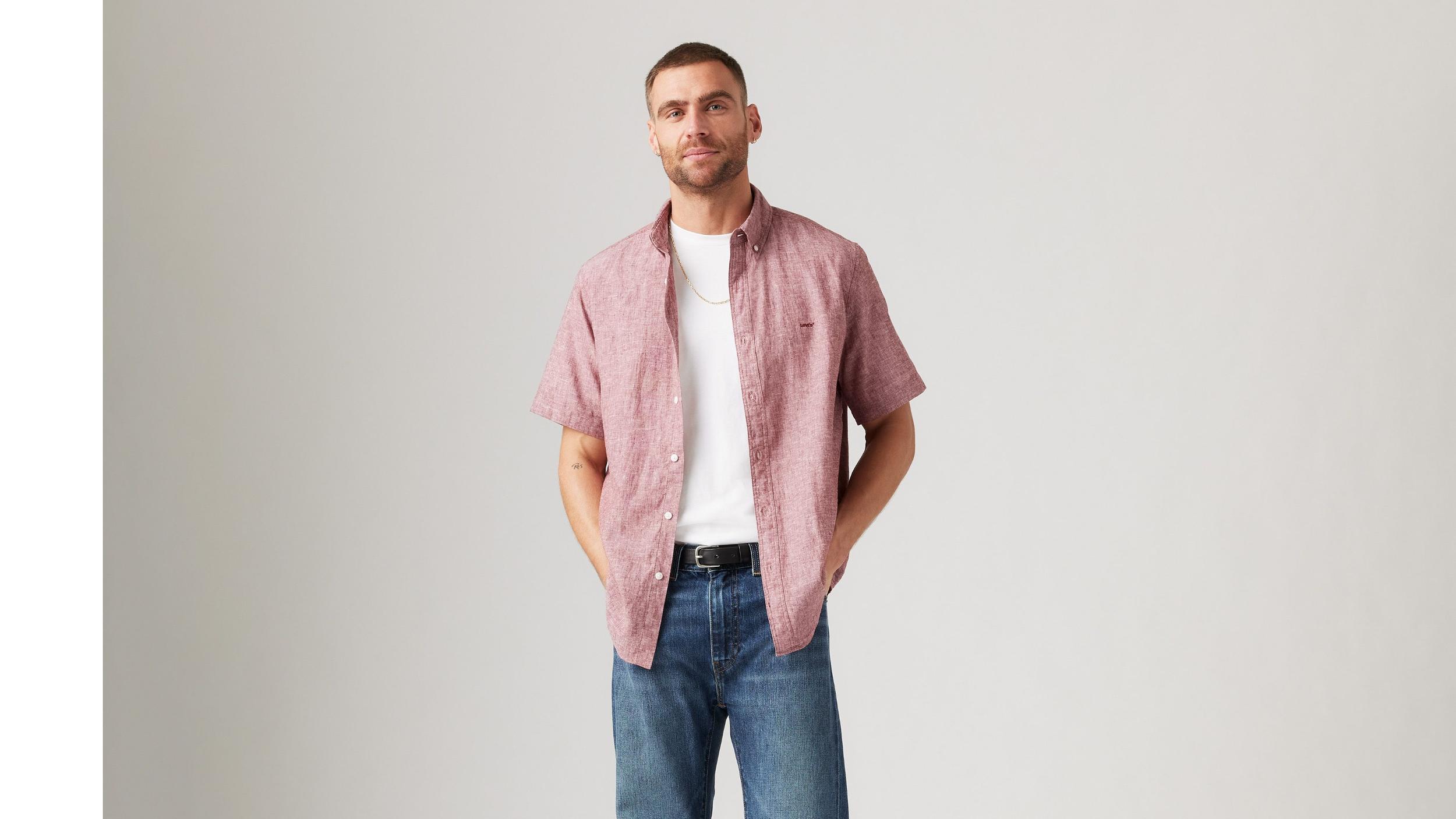 Short Sleeve Authentic Button Down Shirt Product Image