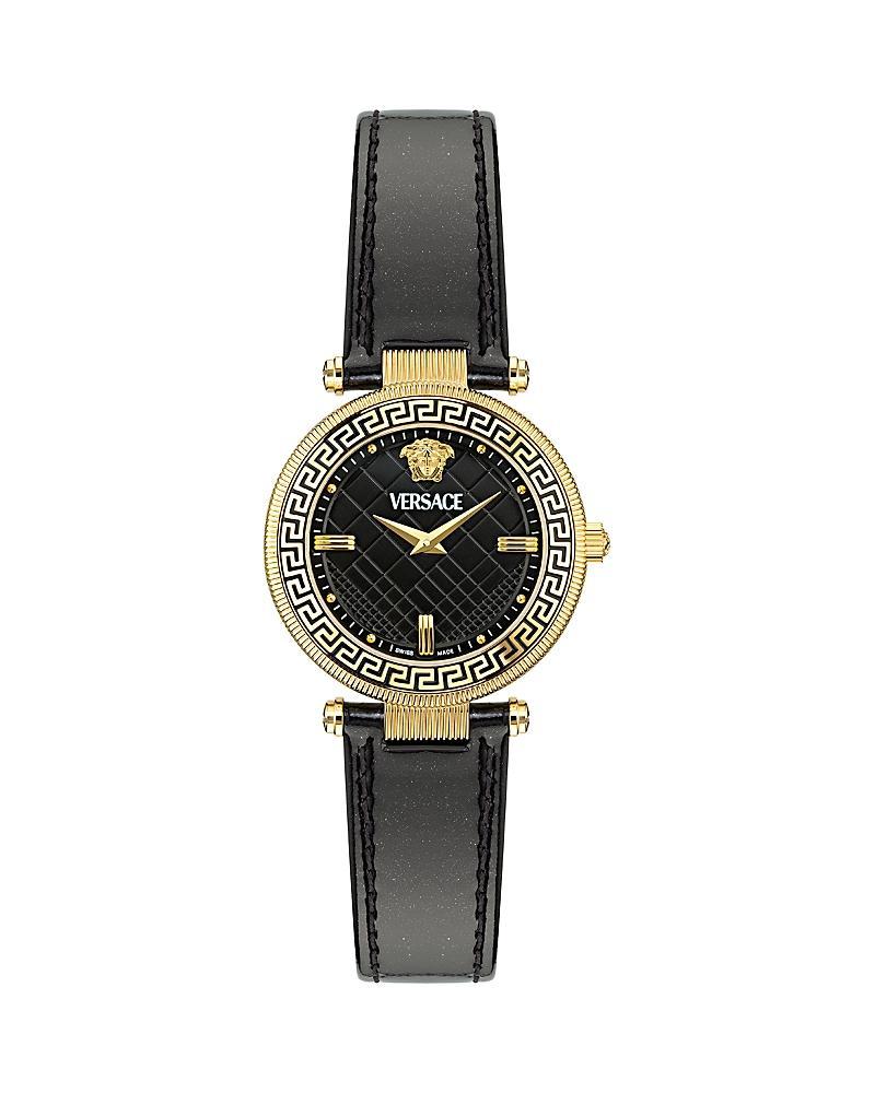 Reve IP Yellow Gold Leather Strap Watch, 35mm Product Image