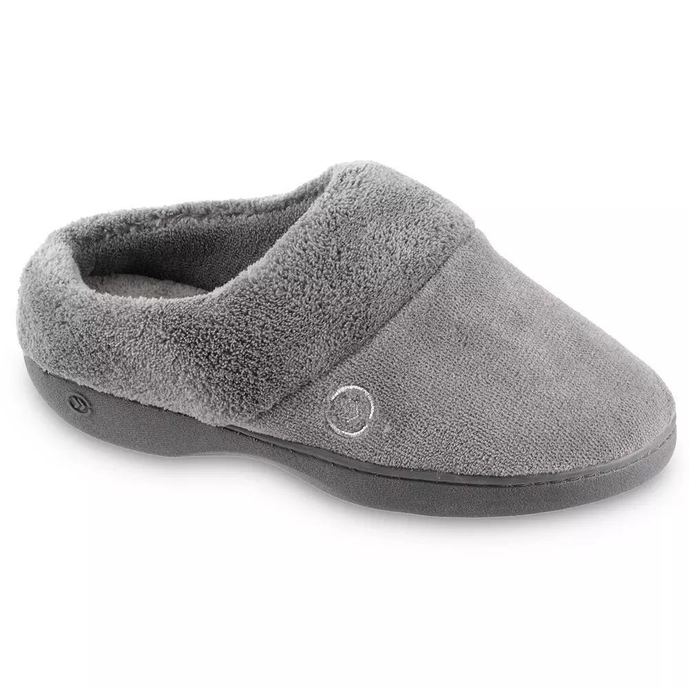 isotoner Mixed Microterry Hoodback Womens Slippers Product Image